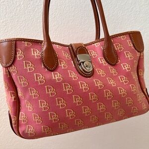 Dooney & Bourke Pink Canvas Bag